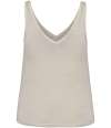 SP343 Spasso Ladies Linen Tank Top Ivory colour image